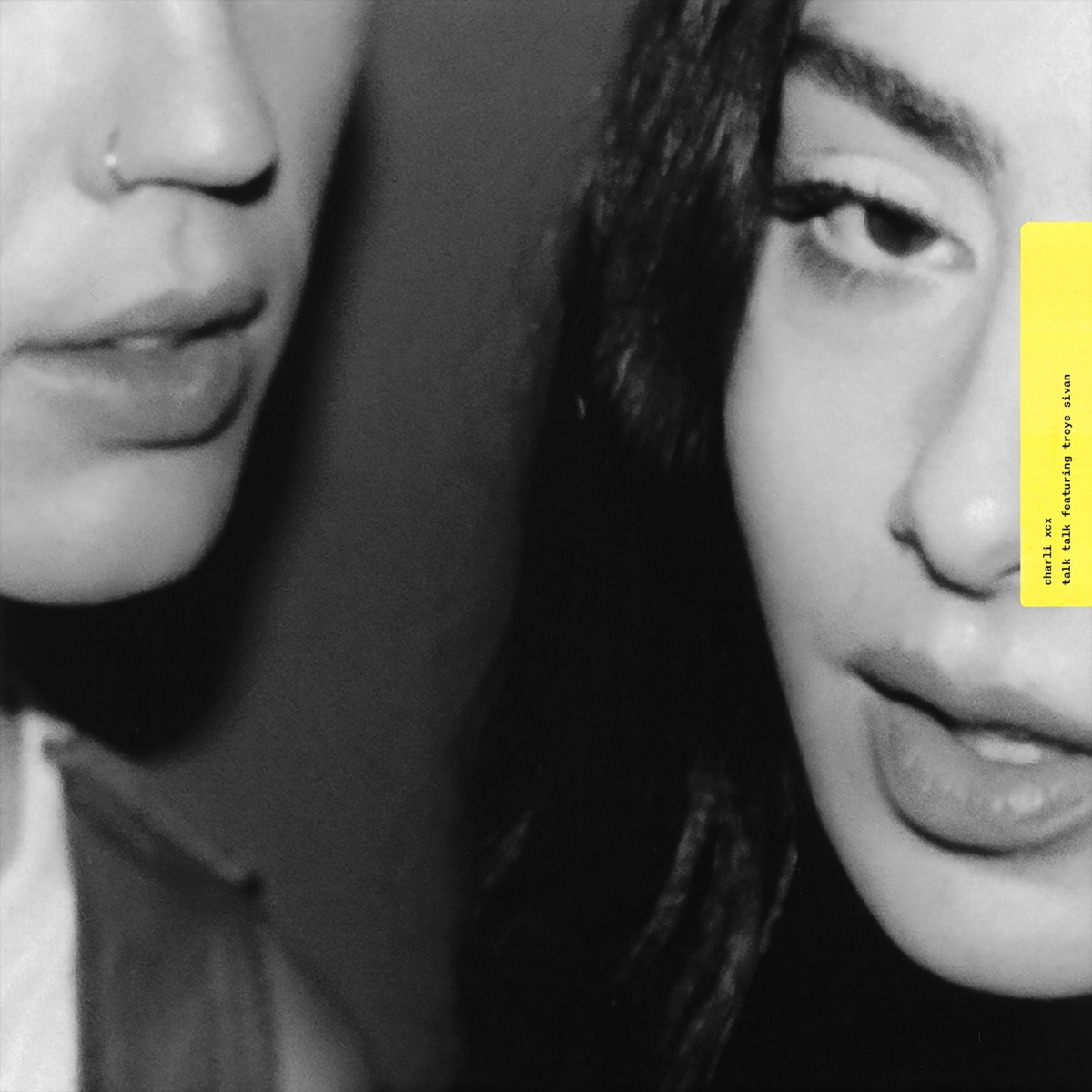 Talk talk featuring troye sivan - Single by Charli xcx & Troye Sivan album cover artwork