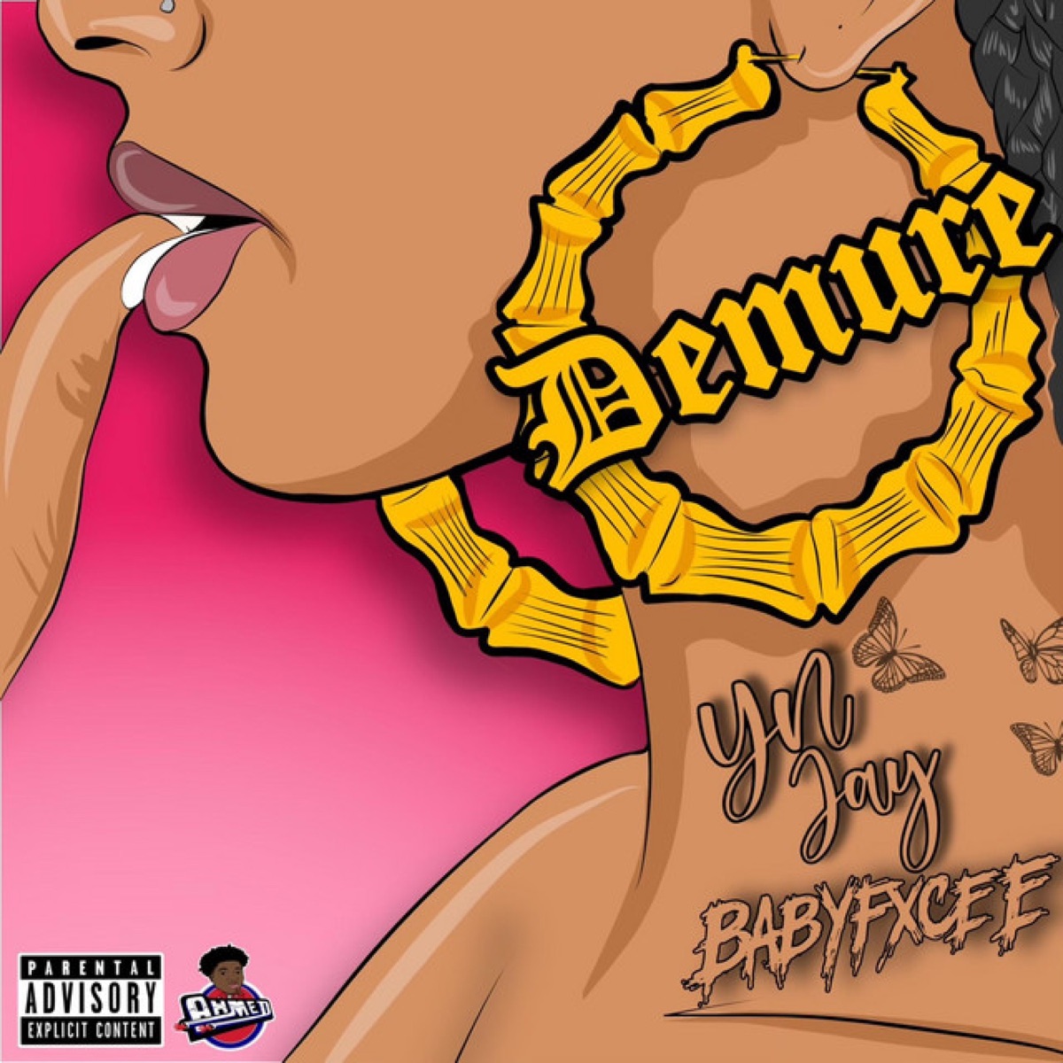 Demure (feat. Babyfxce E) - Single by YN Jay album cover artwork