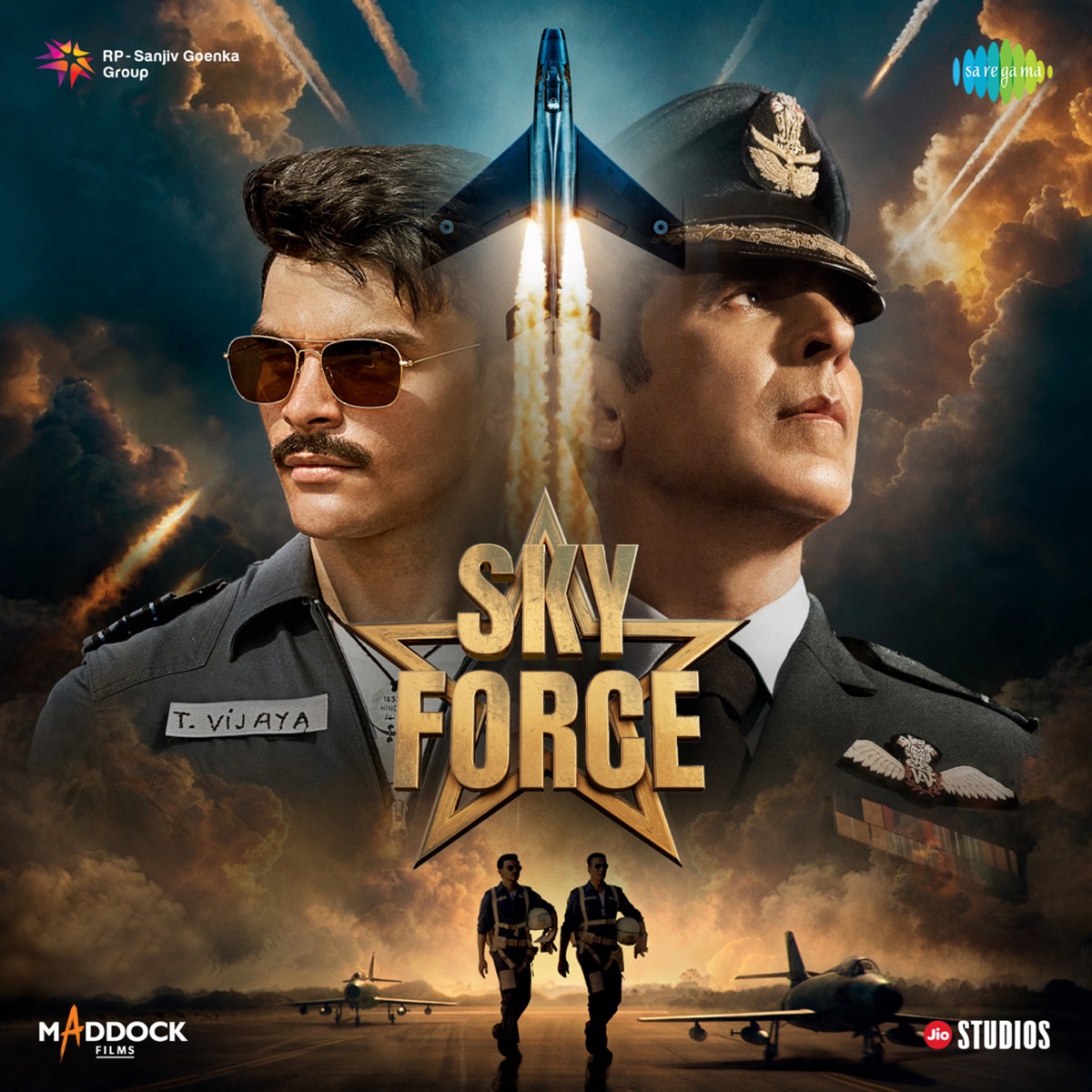 Sky Force (Original Motion Picture Soundtrack) - EP by Tanishk Bagchi, C. Ramchandra, Manoj Muntashir, Irshad Kamil, Shloke Lal & Pradeep album cover