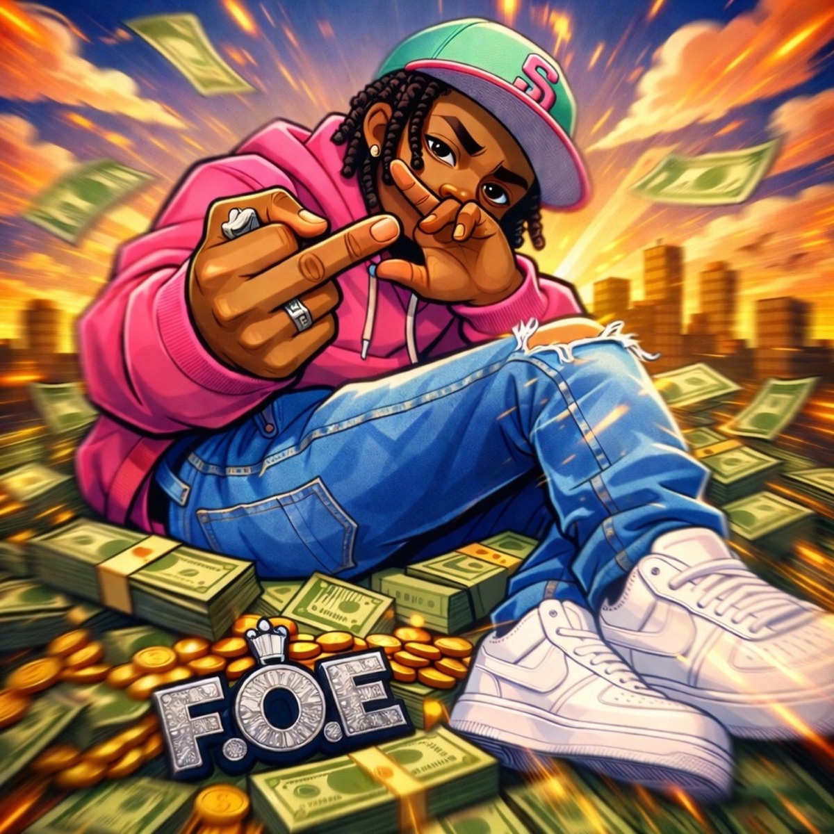 A million - Single by Moni Tre' album cover