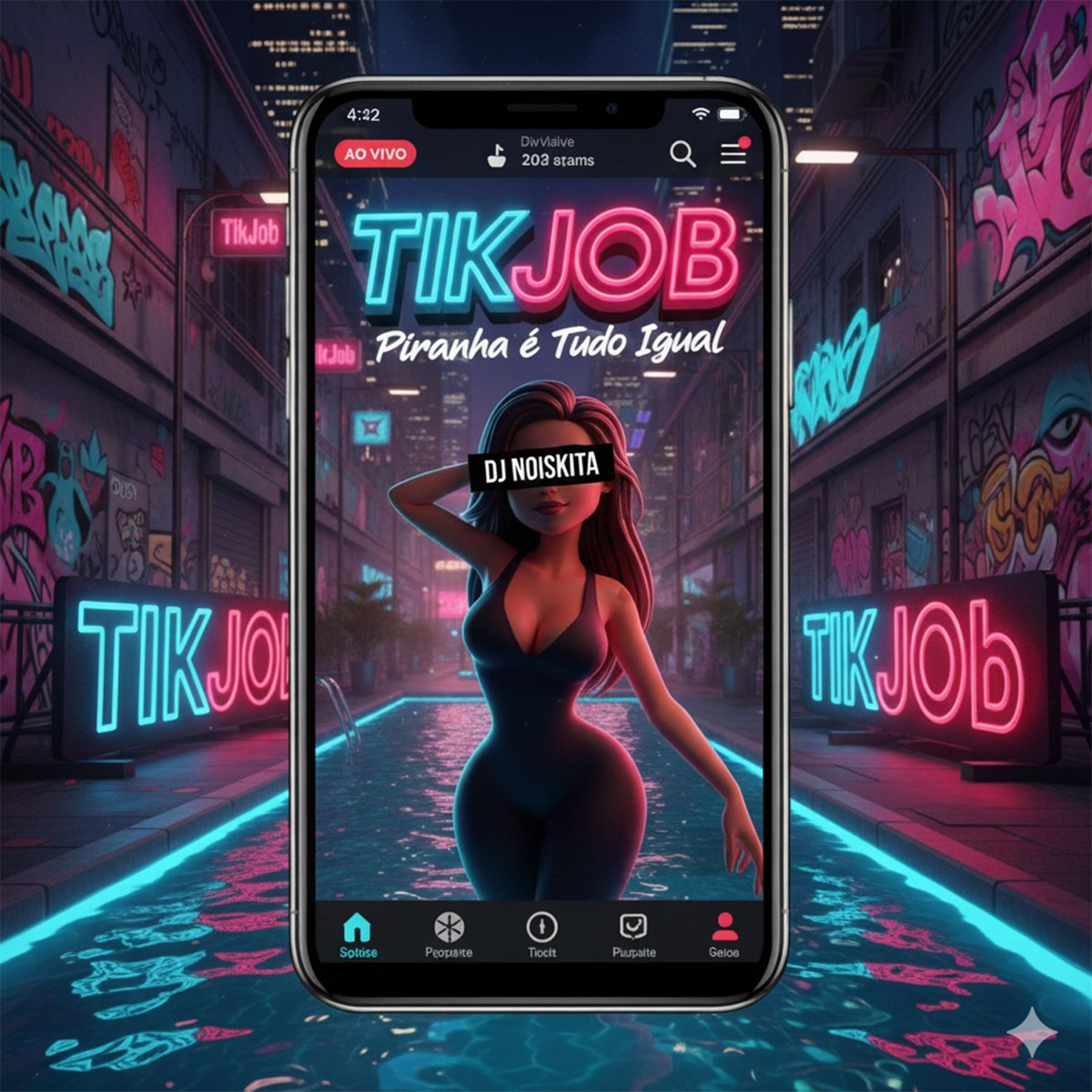 Piranha É Tudo Igual (Tikjob) - Single by DJ Noiskita album cover