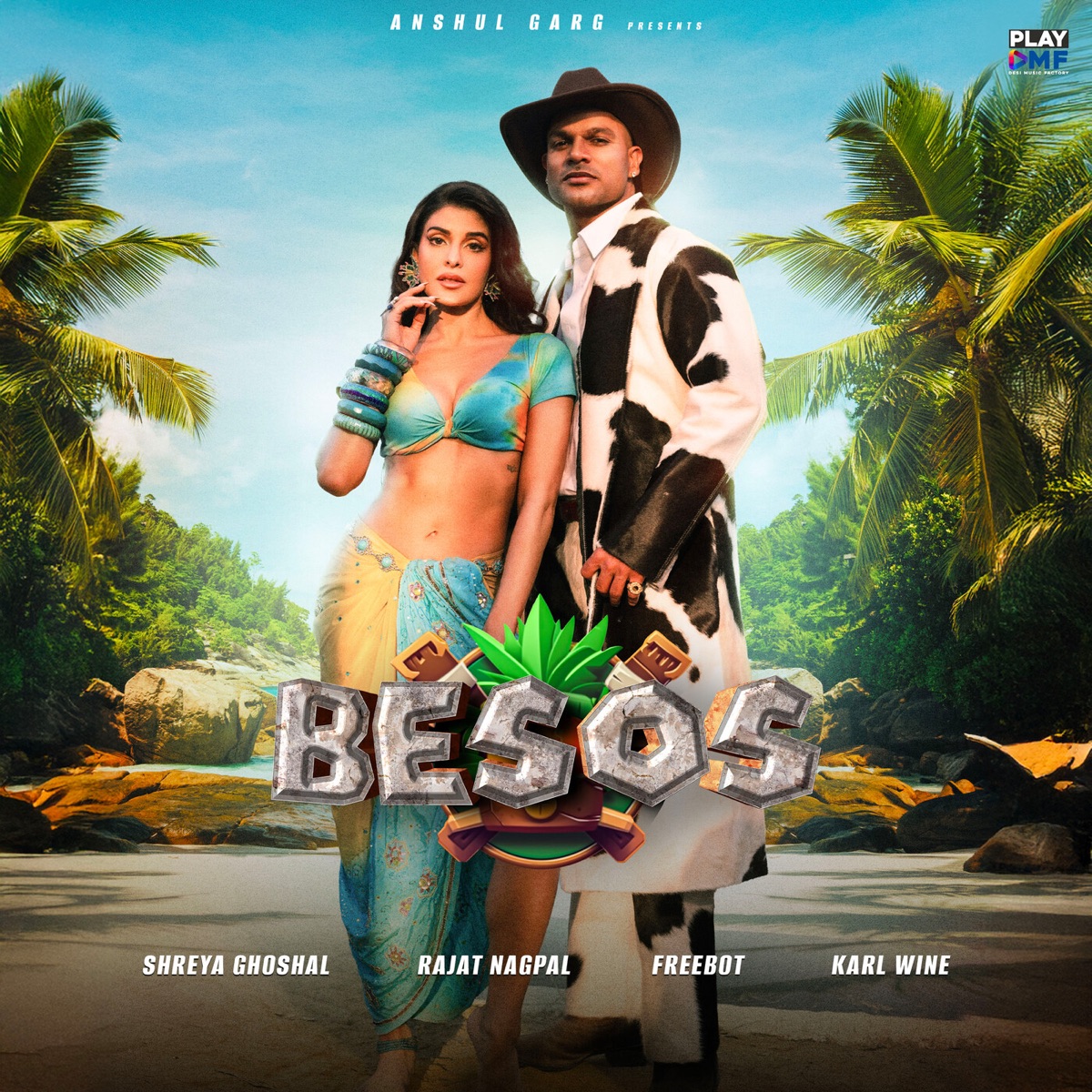 Besos (feat. Karl Wine) - Single by Shreya Ghoshal, Rajat Nagpal & Freebot album cover