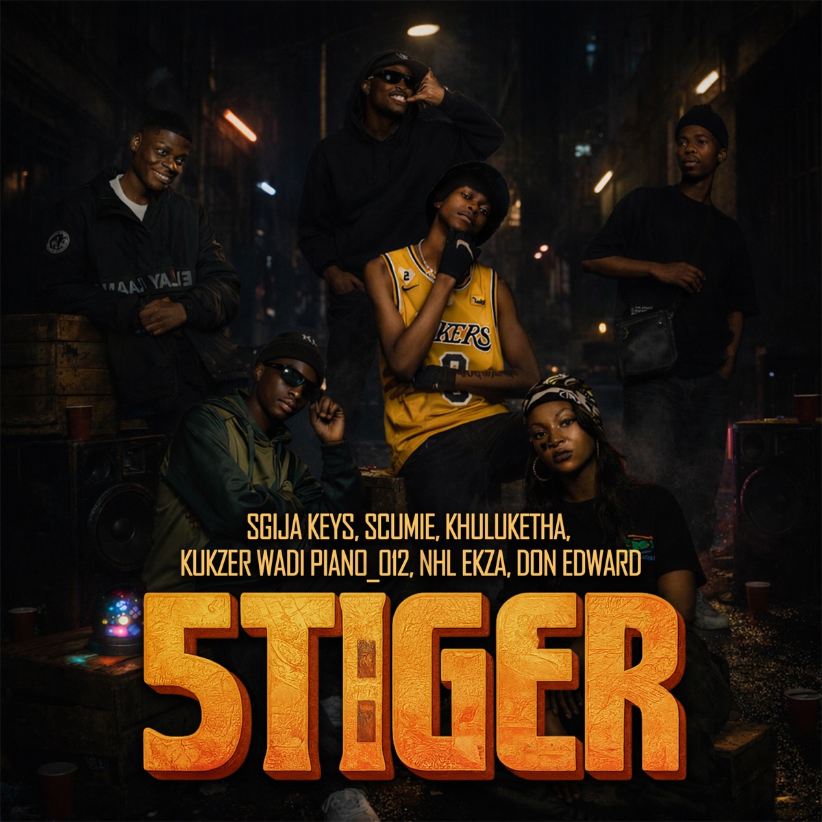 5TIGER (feat. khuluketha & Don Edward) - Single by Sgija Keys, Kukzer wadi piano_012, SCUMIE & Nhl Ekza album cover