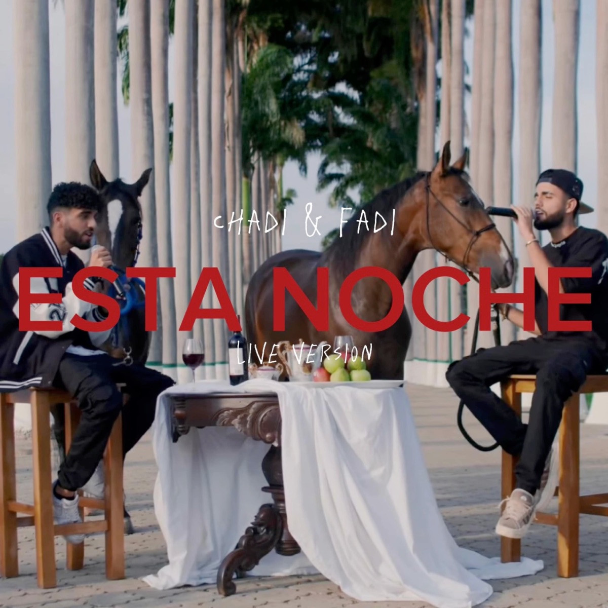 Esta noche (Live version) - Single by Chadi & Fadi album cover
