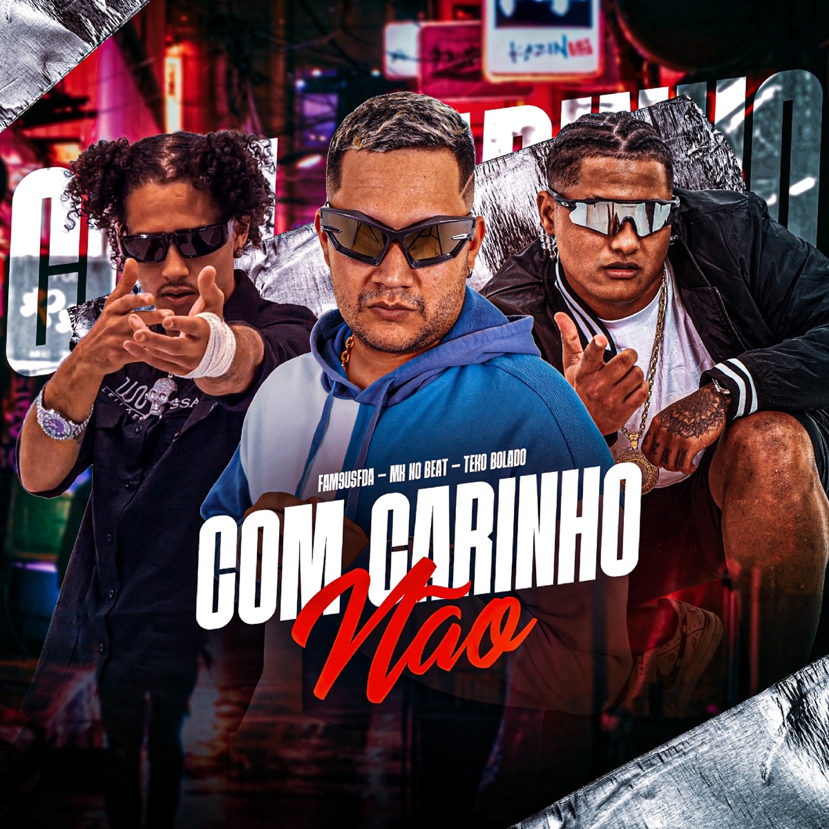 COM CARINHO NÃO - Single by Fam9usfda, MK no Beat & Teko Bolado album cover