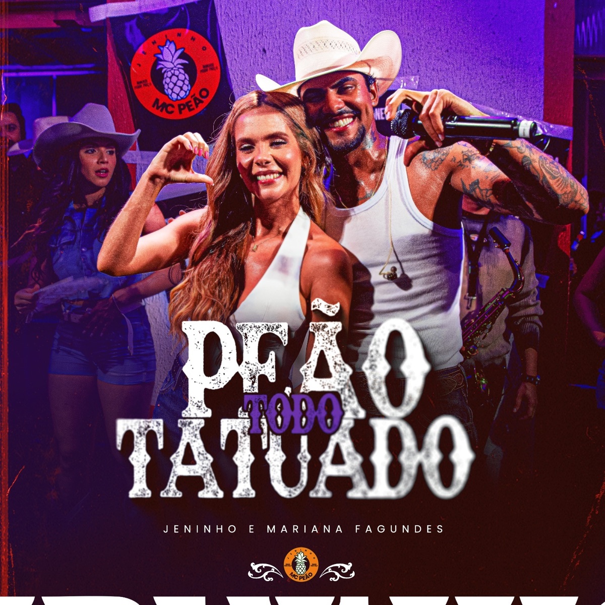 Peão Todo Tatuado - Single by Jeninho & Mariana Fagundes album cover