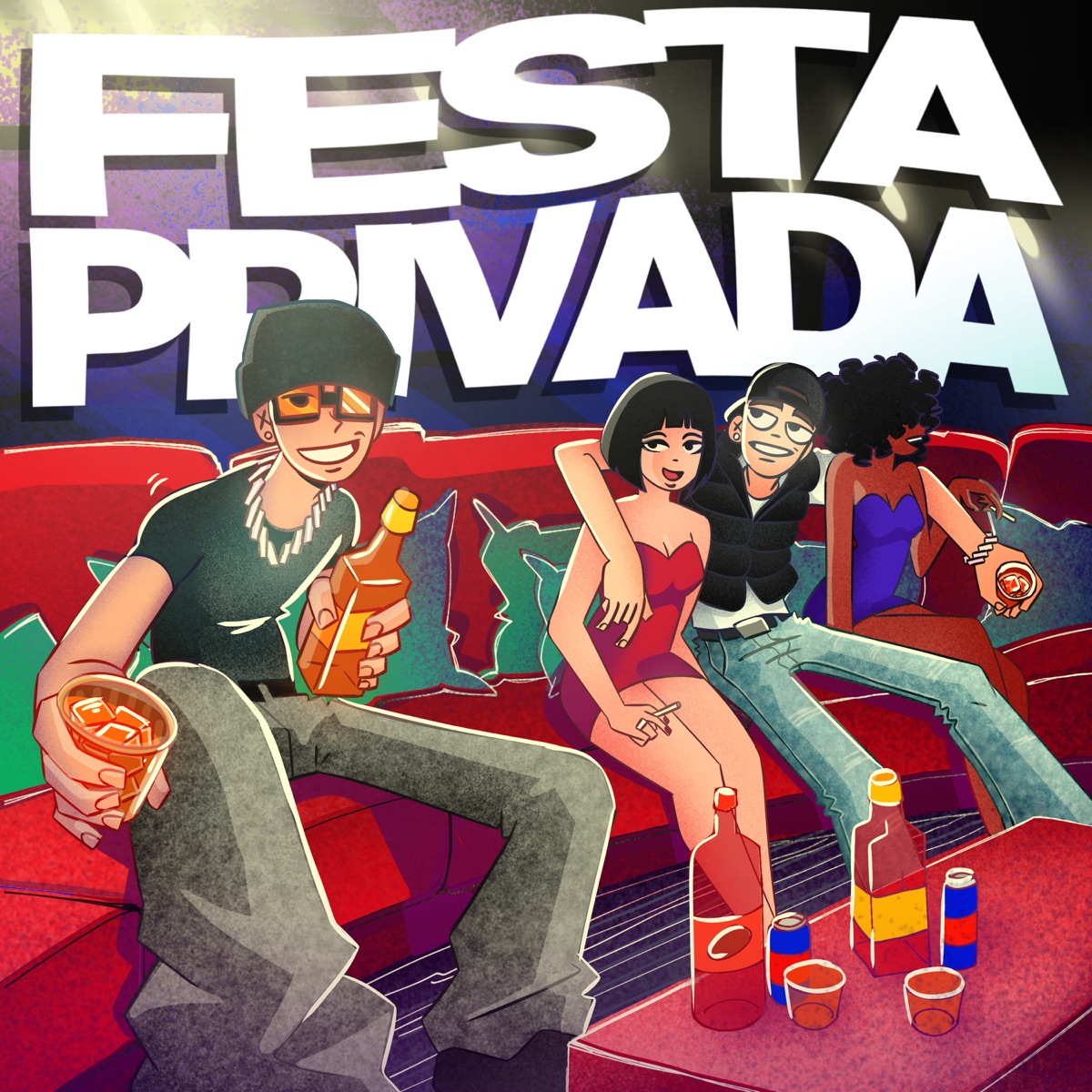 Festa Privada - Single by Cabarajo & Vizaco mc album cover