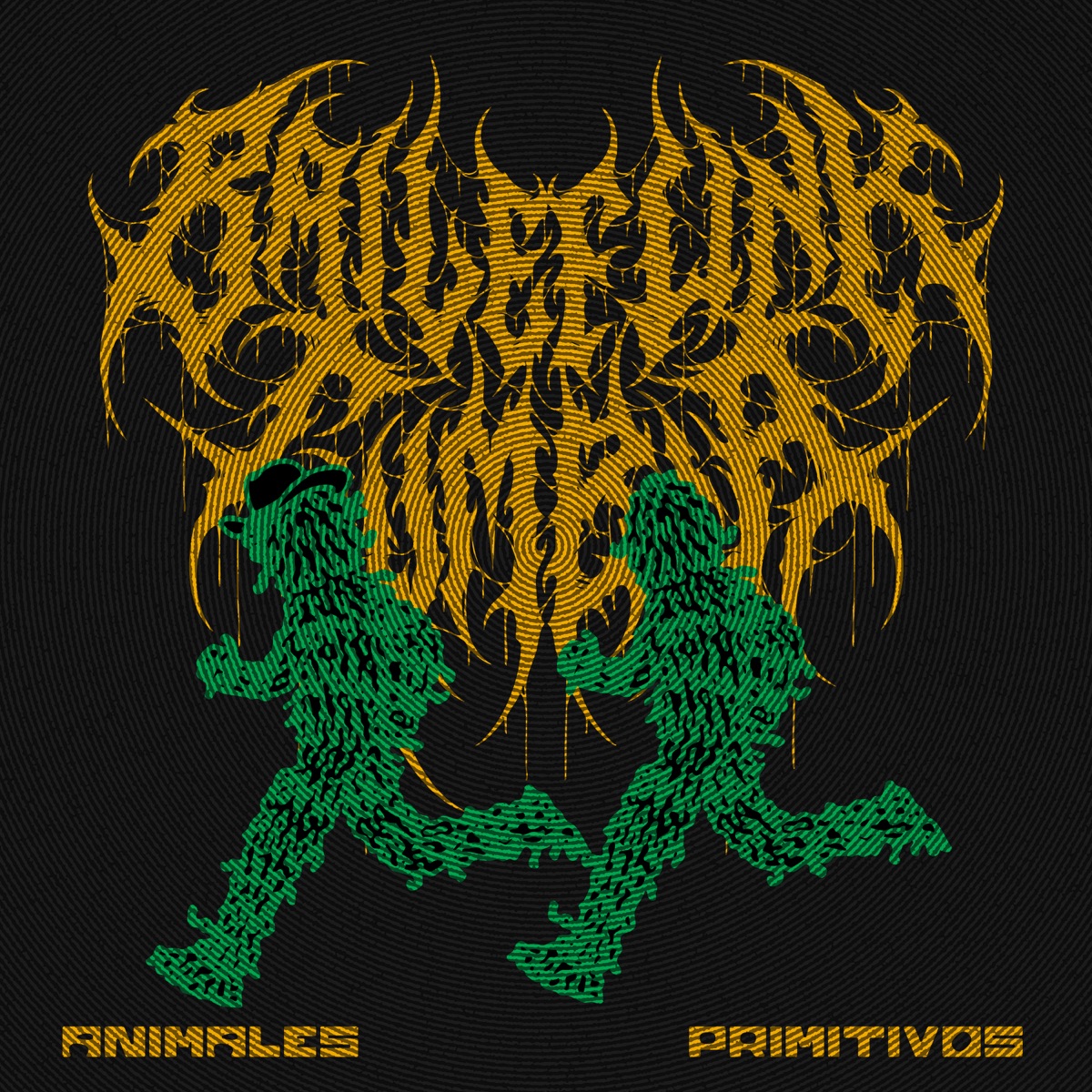 Animales Primitivos - EP by Baile Funk Cumbia, João Brasil & El Dusty album cover