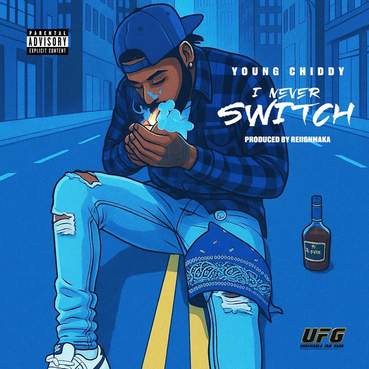 I NEVER SWITCH - Single by REIIGNMAKA & Young Chiddy album cover