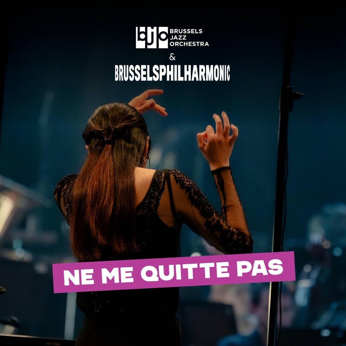 Ne Me Quitte Pas (Live) [feat. Kenny Werner & Grégoire Maret] - Single by Brussels Jazz Orchestra & Brussels Philharmonic album cover