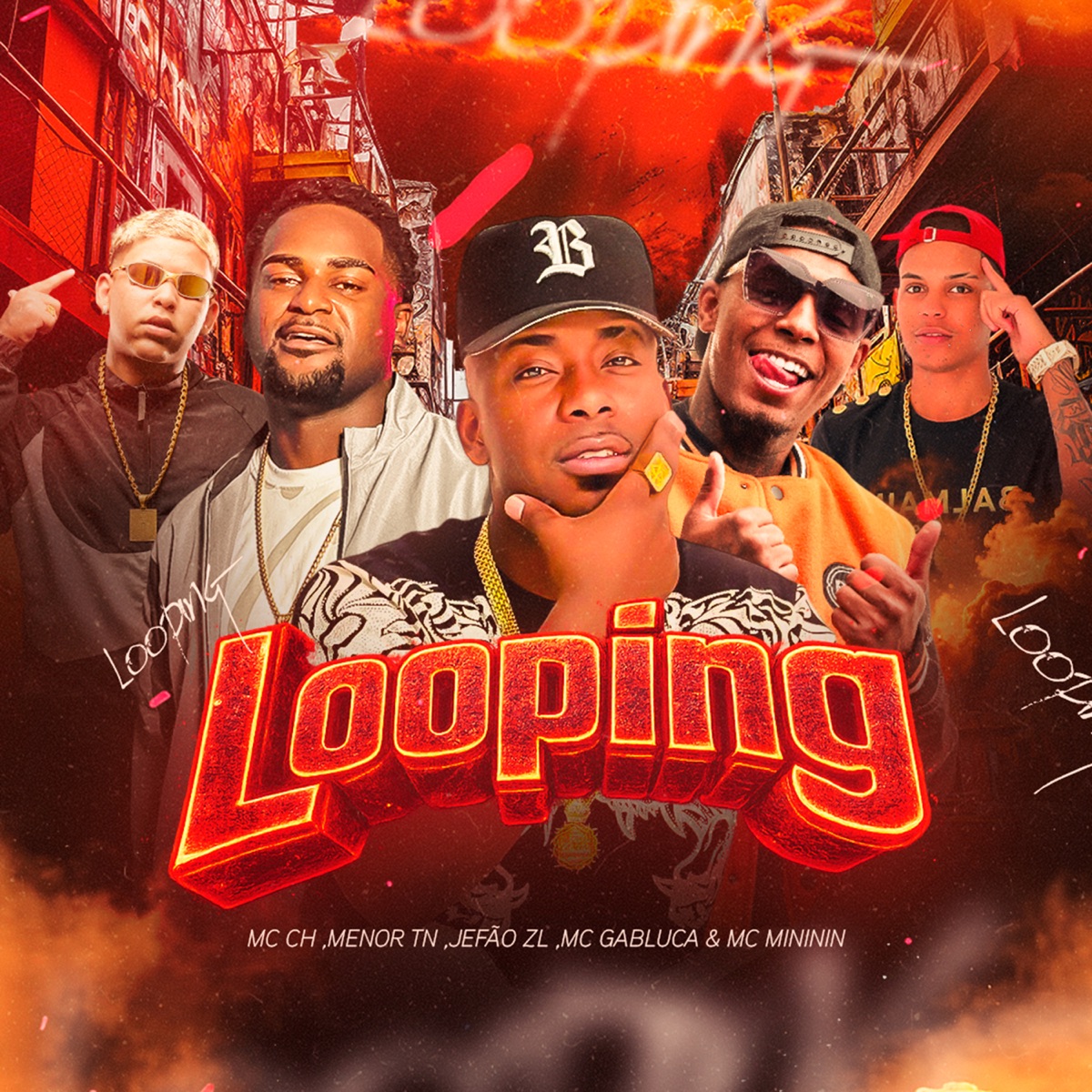 Looping (feat. MENOR TN) - Single by Mc ch, JEFÃO ZL, MC Gabluca & Mc Mininin album cover