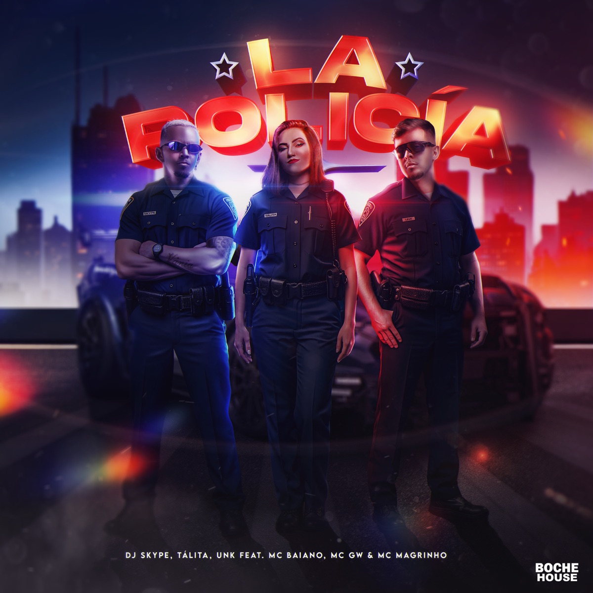 La Policía (feat. Mc Magrinho) - Single by DJ skype, Tálita, Unk Dj & Mc Gw album cover