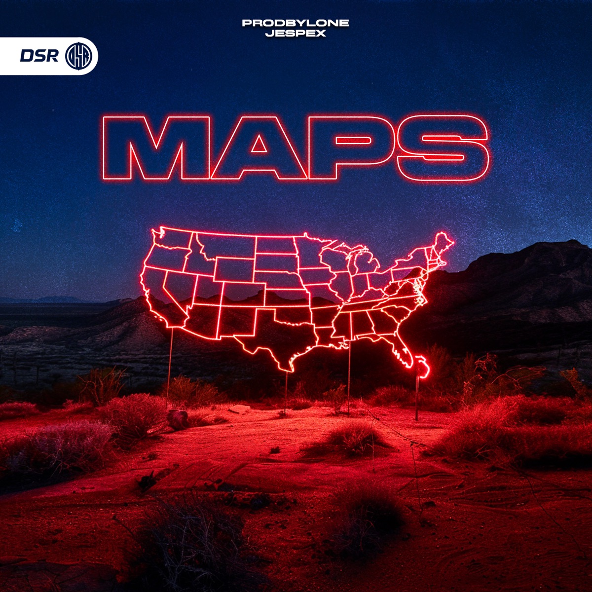 Maps (Hardstyle) - Single by prodByLone & jespex album cover