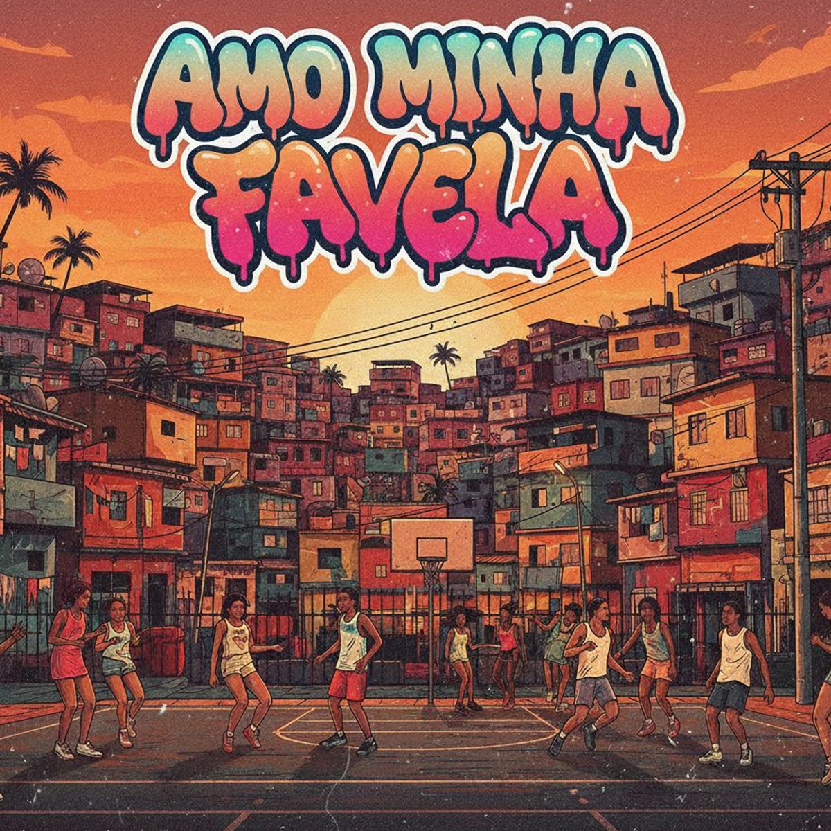 Amo Minha Favela - Single by dj nathan viega, DJ Heron & Dj MS album cover