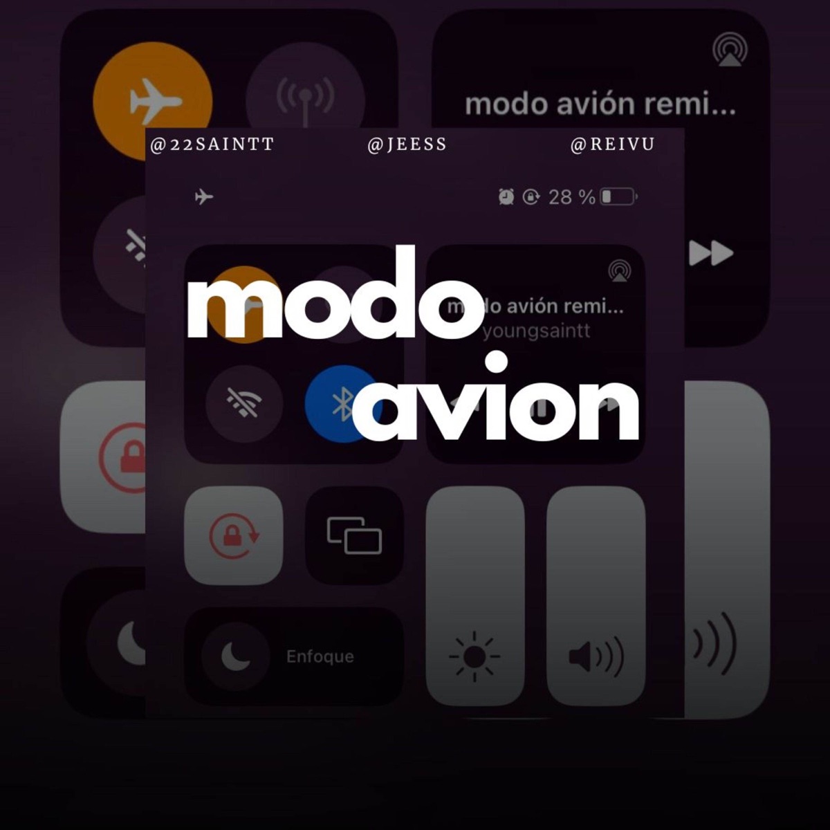 Modo Avion - Single by 22saintt, jeess & Reivu album cover