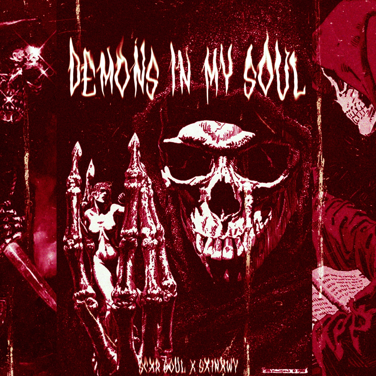 DEMONS IN MY SOUL (Sped Up) - Single by SCXR SOUL & Sx1nxwy album cover