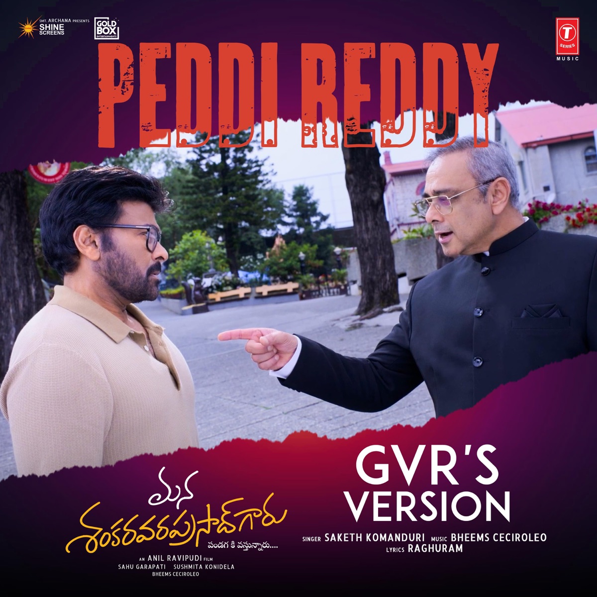 Peddi Reddy (GVR's Version) [From "Mana Shankaravarprasad Garu - Pandagaki Vasthunnaru"] - Single by Bheems Ceciroleo, Saketh Komanduri & Raghuram album cover
