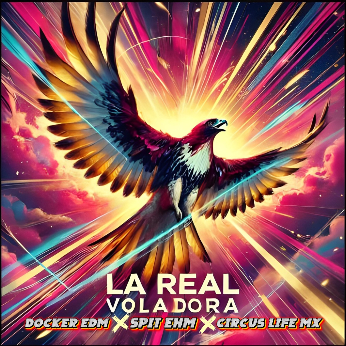 La Real Voladora - Single by Docker EDM, Spit EHM & Circus Life Mx album cover