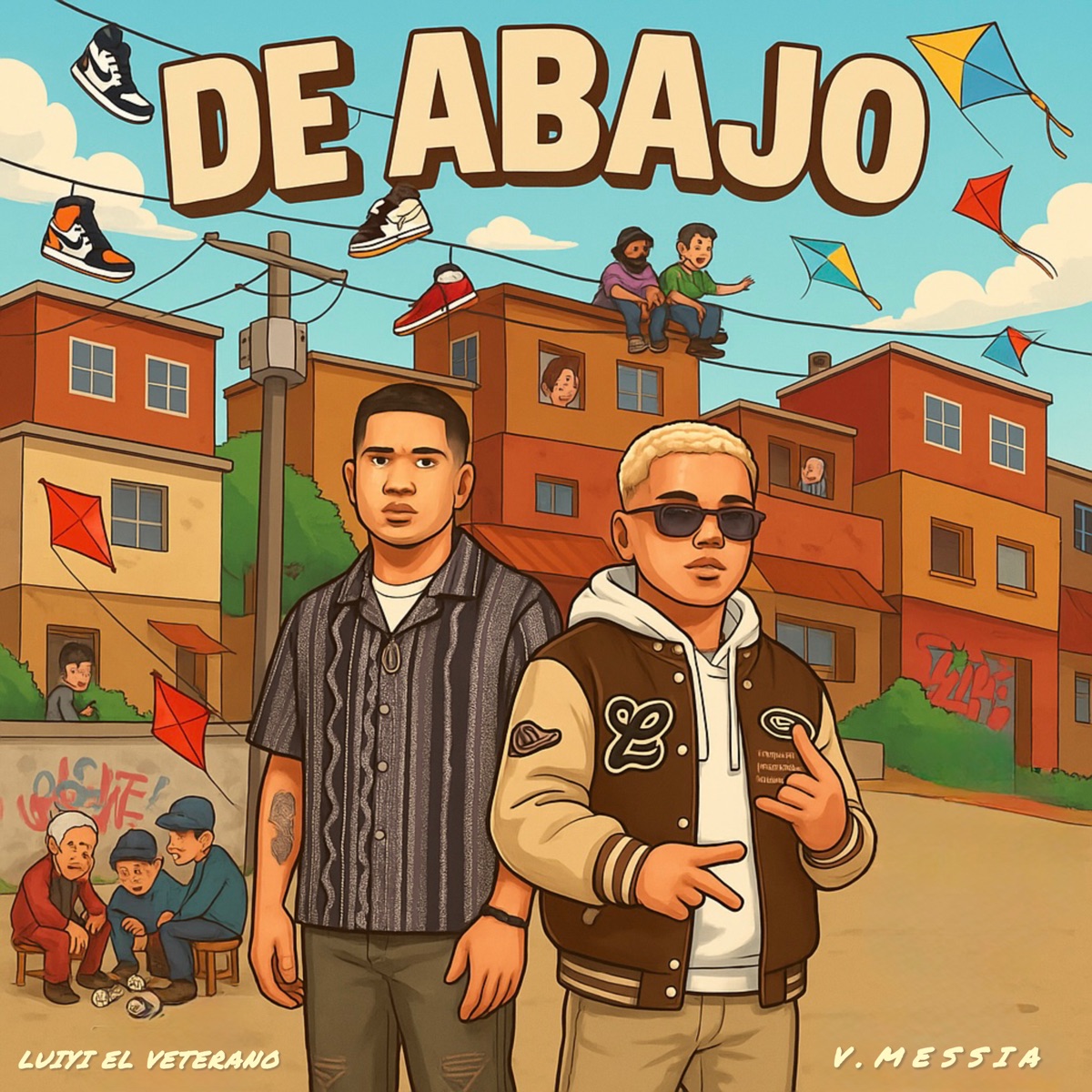De Abajo - Single by Luiyi el Veterano & Vmessia album cover