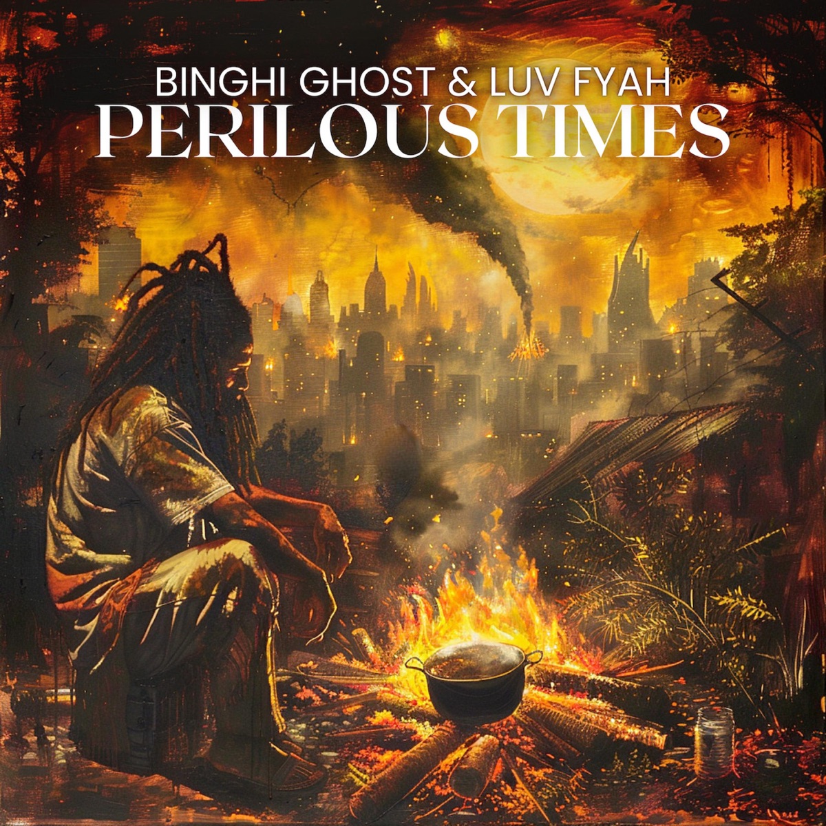 Perilous Times - Single by Binghi Ghost & Luv Fyah album cover