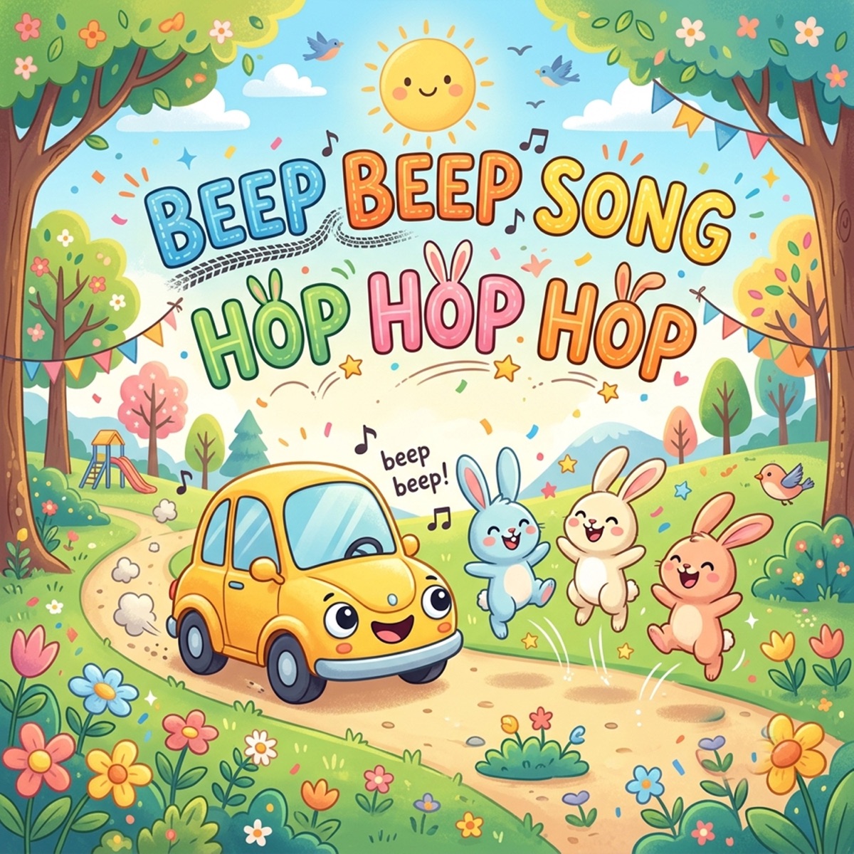 Beep Beep Song Hop Hop Hop - Single by Duda e Davi album cover
