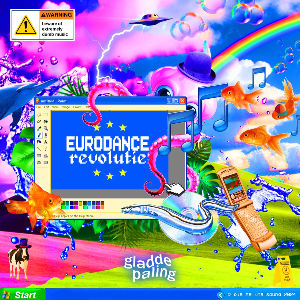 eurodance revolutie by gladde paling album cover