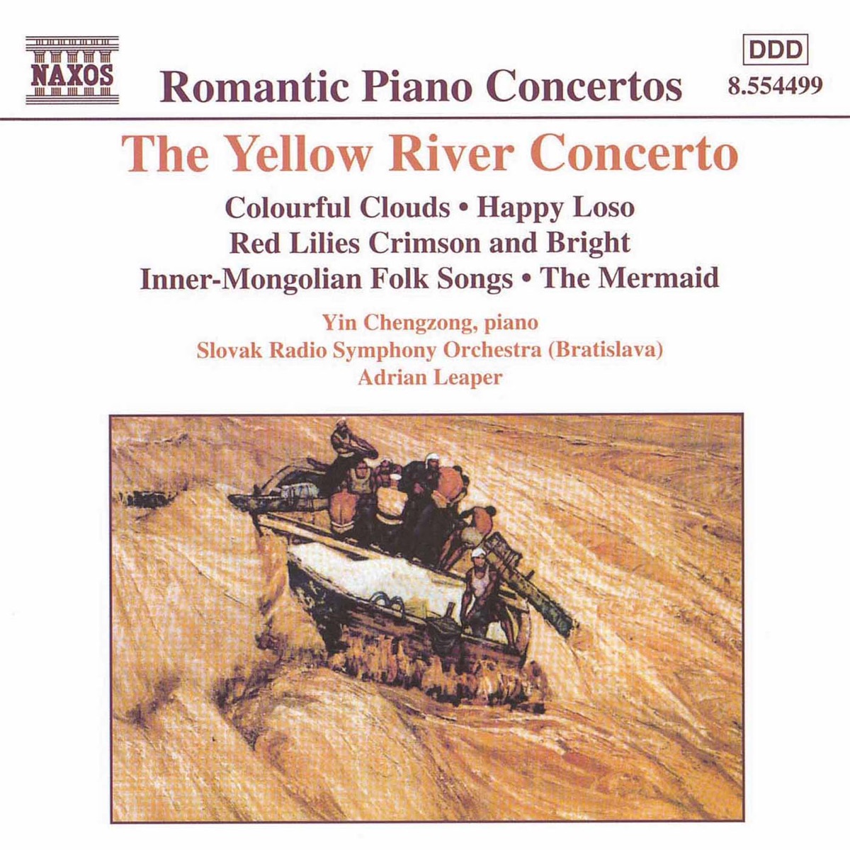 The Yellow River Concerto by Adrian Leaper, Slovak Radio Symphony Orchestra & Chengzong Yin album cover