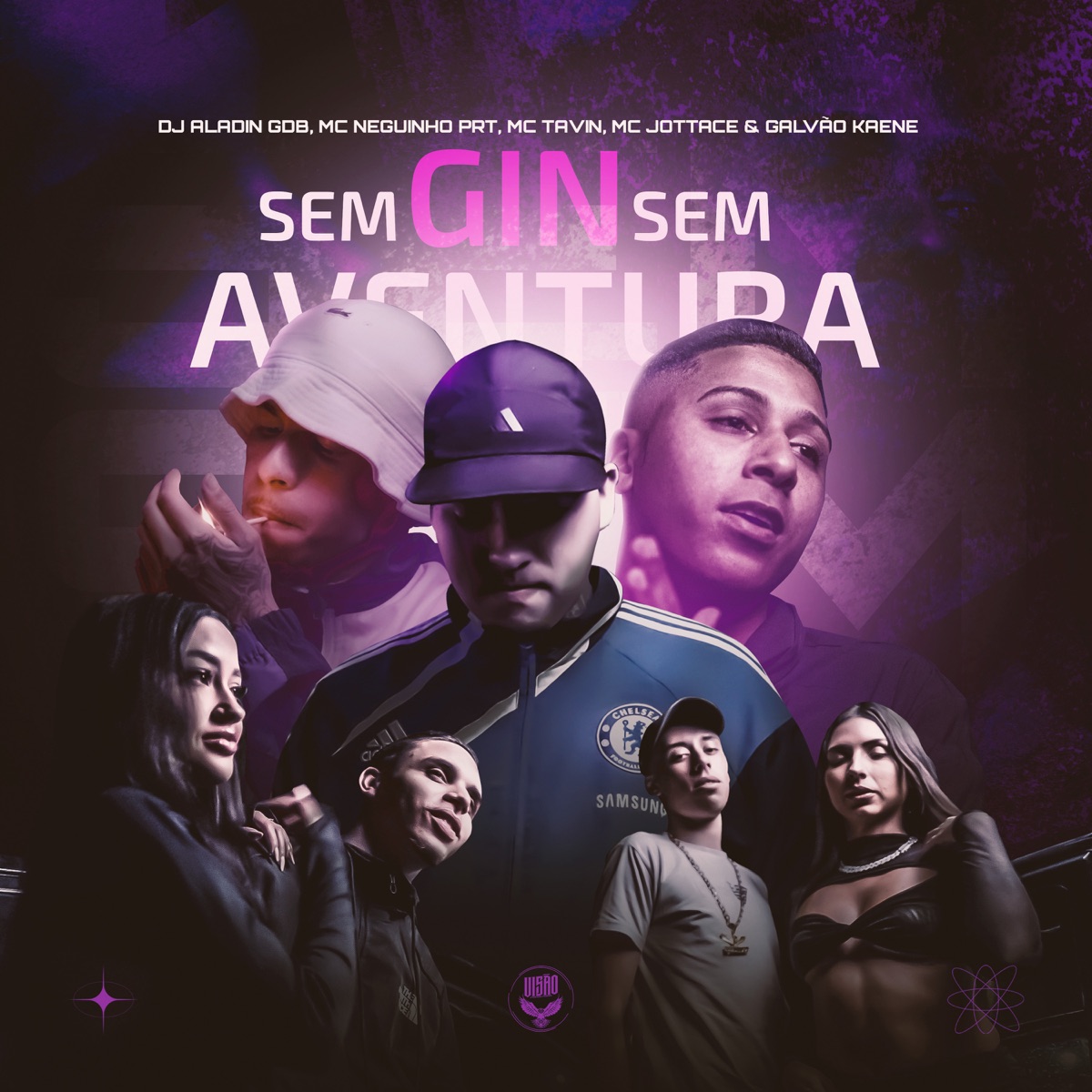 Sem Gin, Sem Aventura (feat. Galvão Kaene) - Single by MC JOTTACE, Mc Neguinho PRT, MC Tavin & Dj Aladin GDB album cover