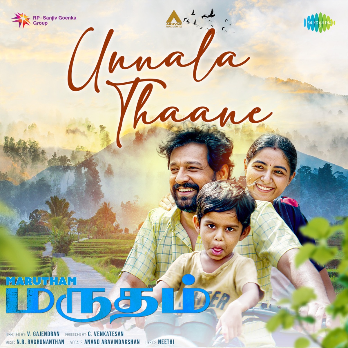 Unnala Thaane (From "Marutham") - Single by Anand Aravindakshan, N. R. Raghunanthan & Neethi album cover