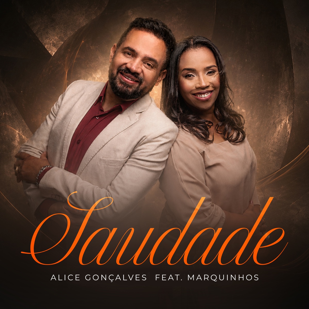 Saudade (feat. Marquinhos) - Single by Alice Gonçalves album cover