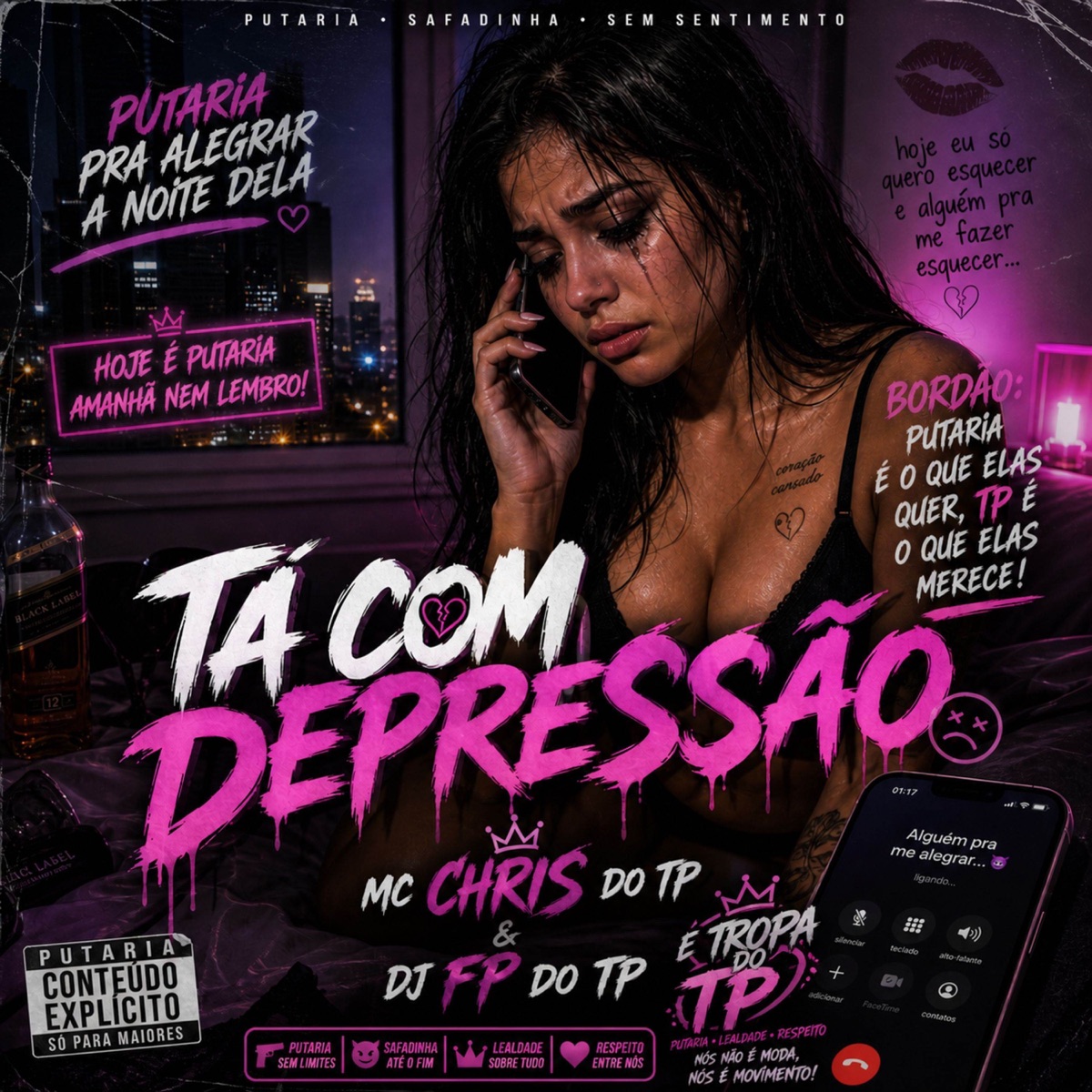 TA COM DEPRESSÃO - Single by MC CHRIS DO TP & DJ FP DO TP album cover