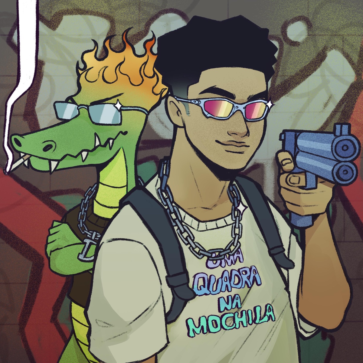 Uma Quadrada na Mochila - Single by Lil Plug & Dionlzn album cover