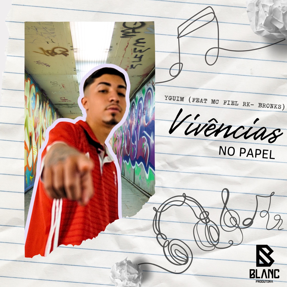 Vivências no Papel - Single by Yguim, Mc Fiel RK & Bronks album cover