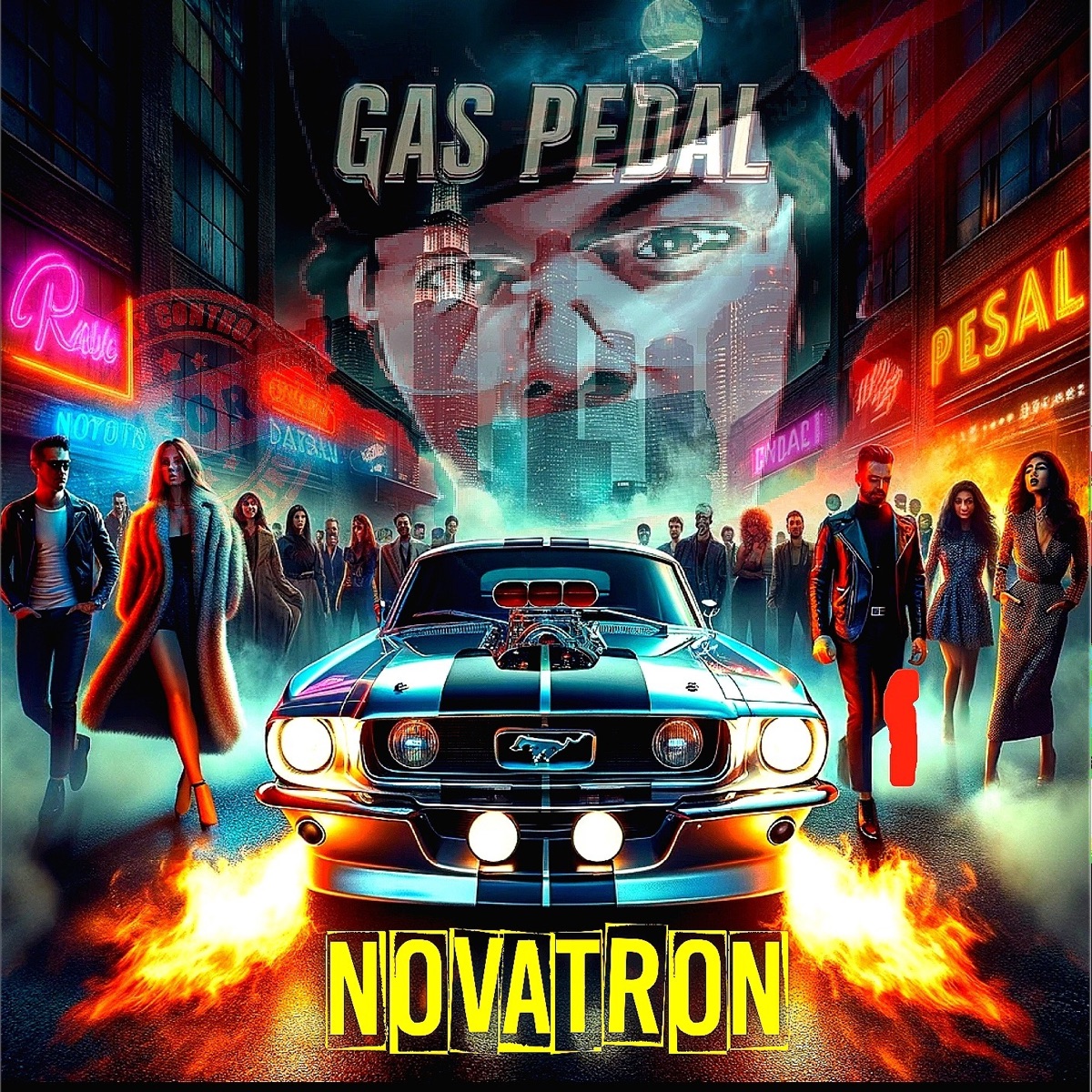 Gas Pedal - Single by Novatron album cover