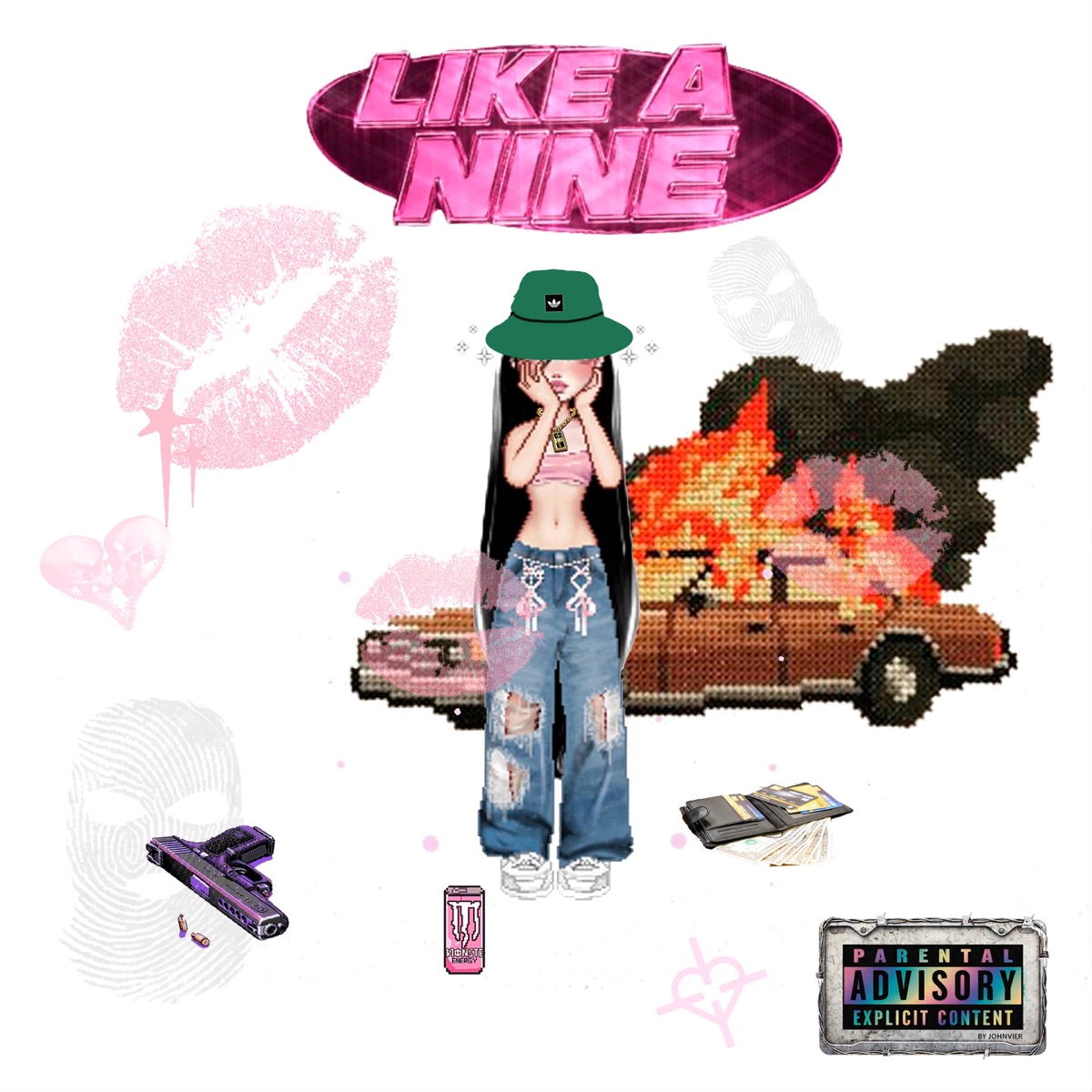 LIKE A NINE - Single by Johnvier album cover