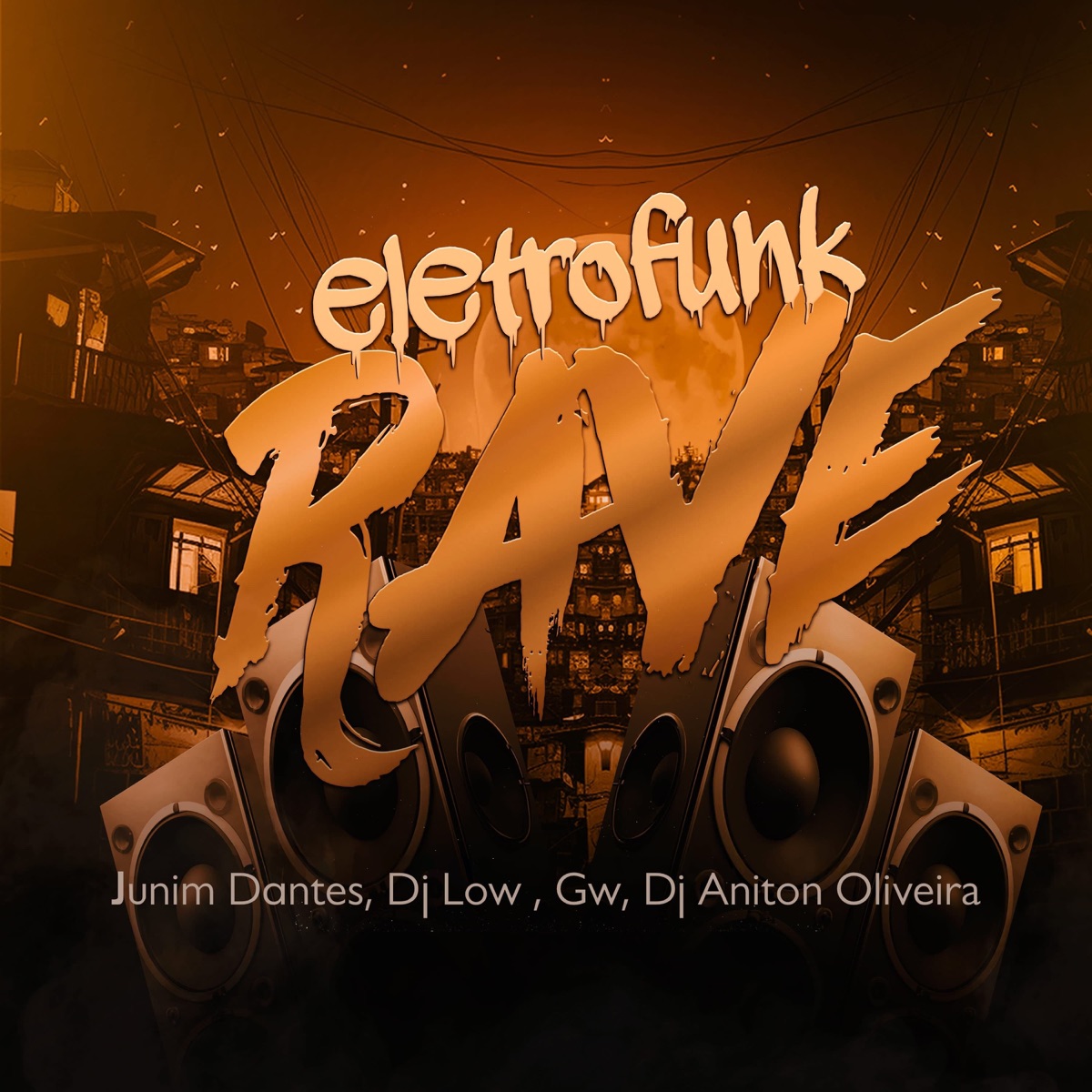 Eletrofunk Rave (feat. Mc GW) - Single by Junim Dantes, DJ LOW & DJ Aniton Oliveira album cover