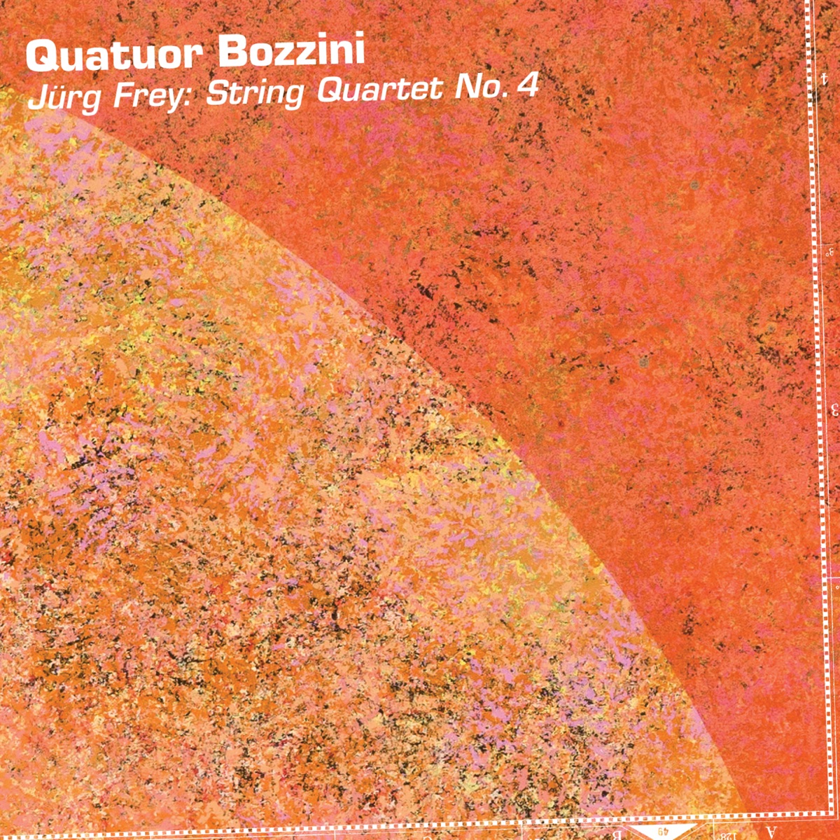 Jürg Frey: String Quartet No. 4 by Quatuor Bozzini album cover