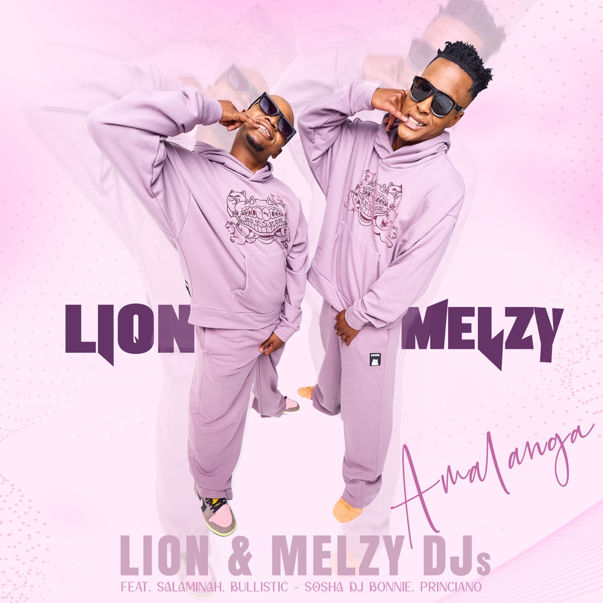 Amalanga (feat. DJ Bonnie, Salaminah, Bullistic, Sosha & Princiano) - Single by Lion & Melzy DJ's album cover