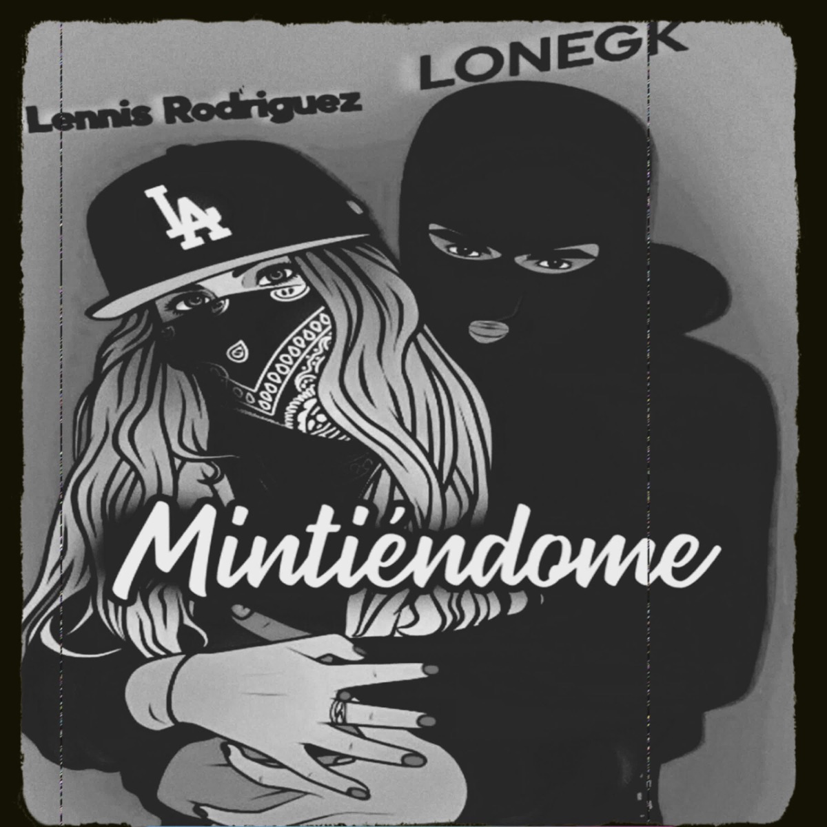 Mintiéndome - Single by LONEGK & Lennis Rodriguez album cover