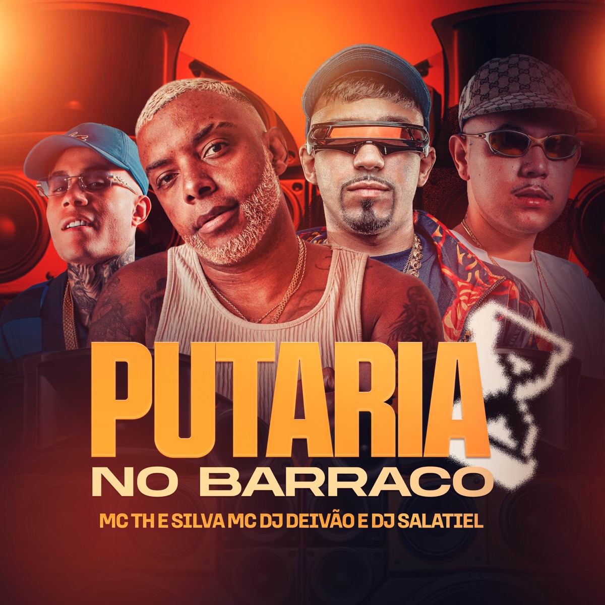 Putaria No Barraco - Single by MC TH, Dj Deivão, Silva Mc & Dj Salatiel album cover