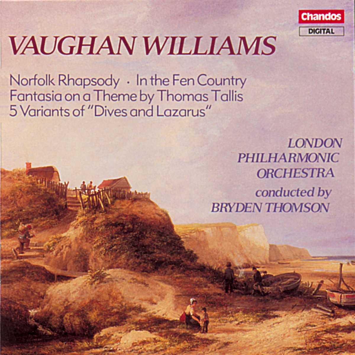Vaughan Williams: Fantasia on a Theme by Thomas Tallis and other Orchestral Works by Bryden Thomson, London Philharmonic Orchestra & Skaila Kanga album cover