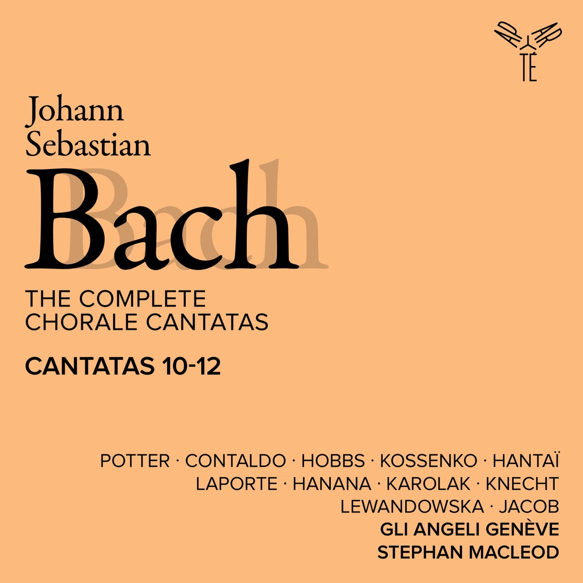 Bach: The Complete Chorale Cantatas / Cantatas 10-12 (Live) by Gli Angeli Genève, Stephan MacLeod, Alex Potter, Valerio Contaldo, Thomas Hobbs, Marc Hantaï, Alexis Kossenko, Emmanuel Laporte, Hager Hanana, Magdalena Karolak, Félix Knecht & Aleksandra Lewandowska album cover