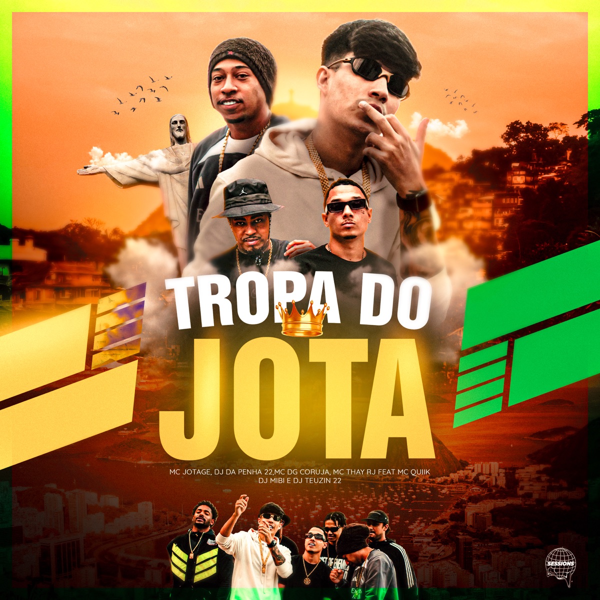 Tropa do Jota (feat. MC Quiik, DJ TEUZIN 22 & DJ Mibi) - Single by MC JOTAGE, DJ Da Penha 22, Mc Dg da Coruja & Mc Thay RJ album cover