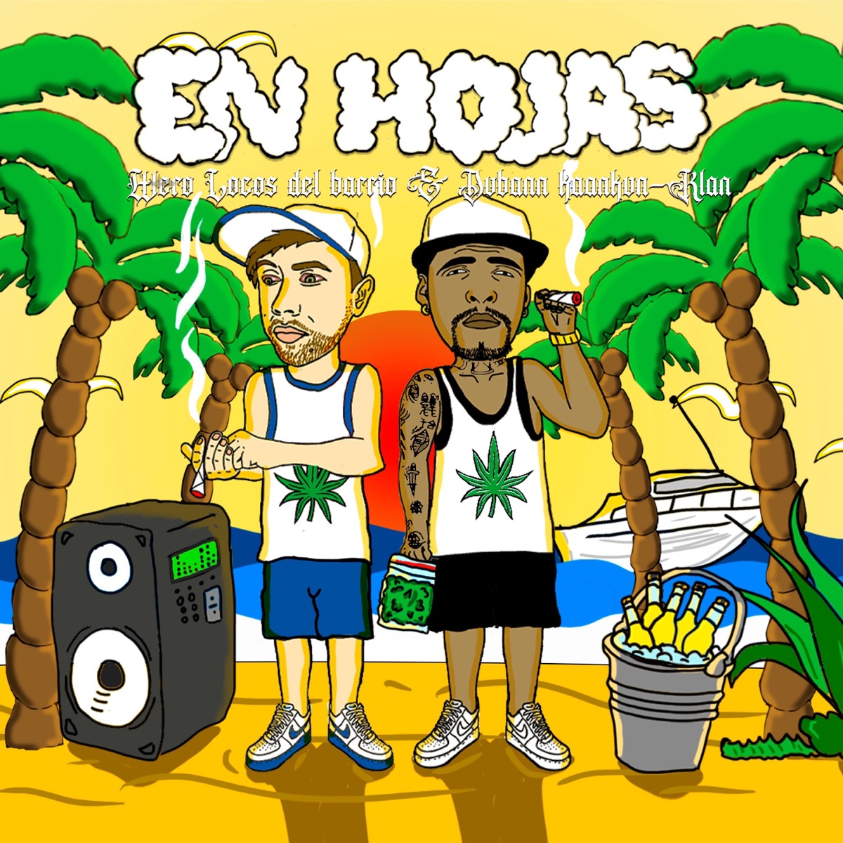 En Hojas (feat. Lokos Del Barrio) - Single by Kaankun-Klan album cover