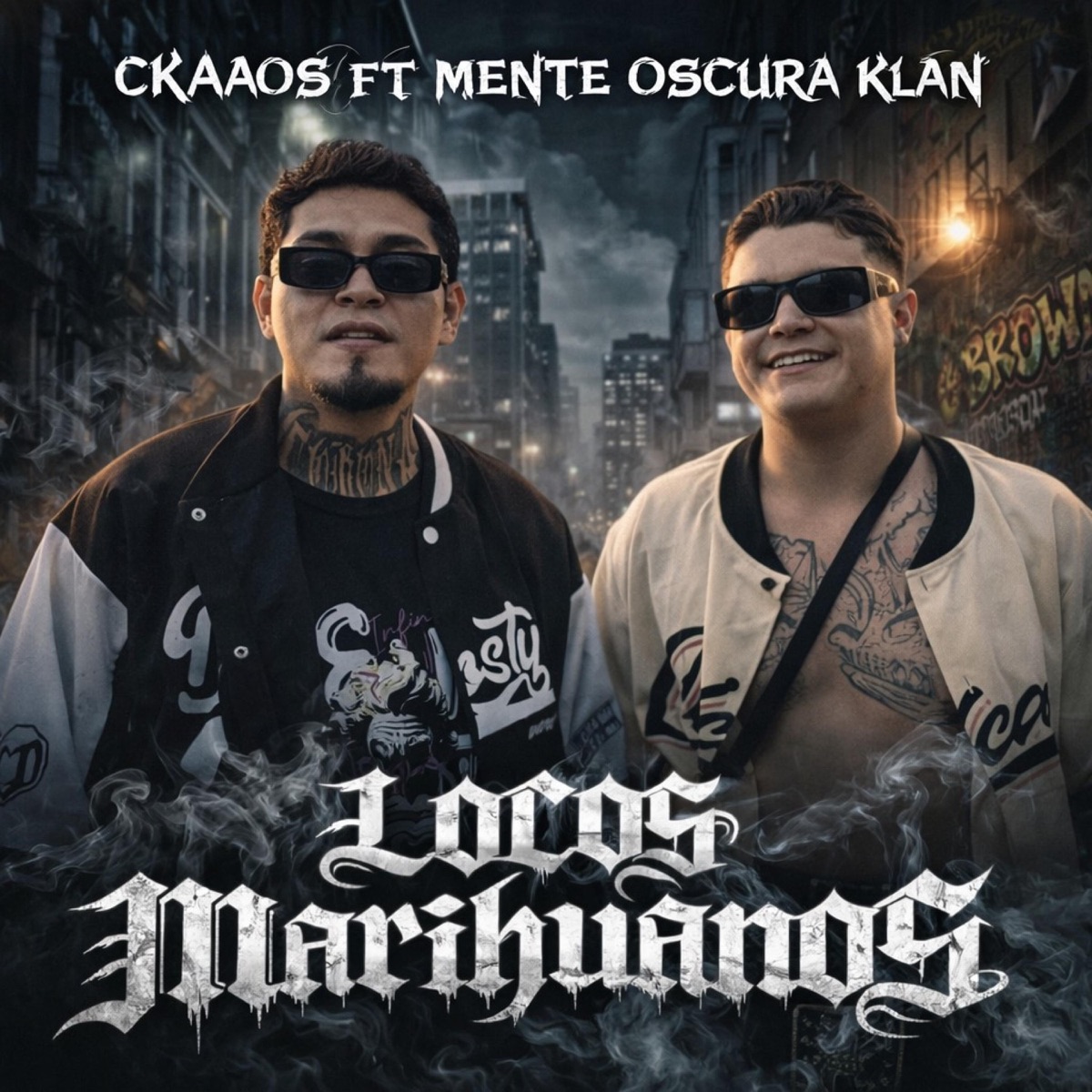 LOCOS MARIHUANOS (feat. Mente Oscura Klan) - Single by Ckaaos album cover