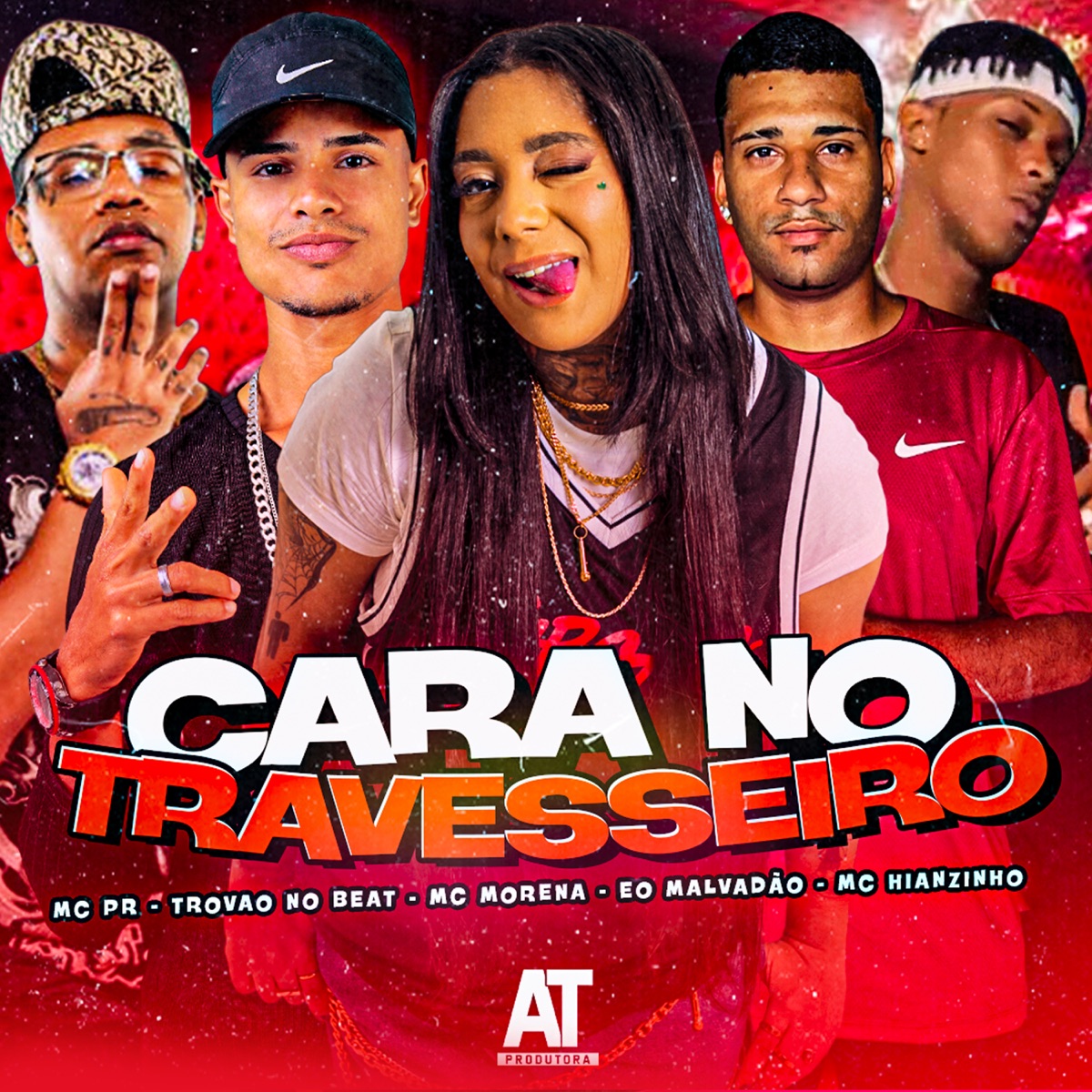Cara no Travesseiro (feat. Mc Morena & MC Pr) - Single by Trovão no Beat, Eo Malvadão & Mc Hianzinho album cover