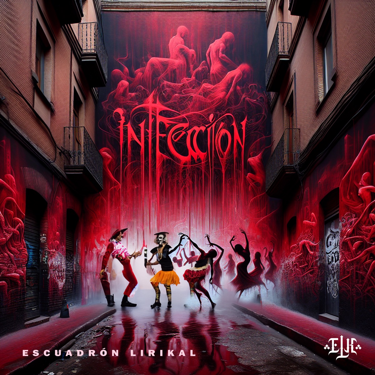 Infección (feat. Rfkr Bass) - Single by Escuadrón Lirikal album cover