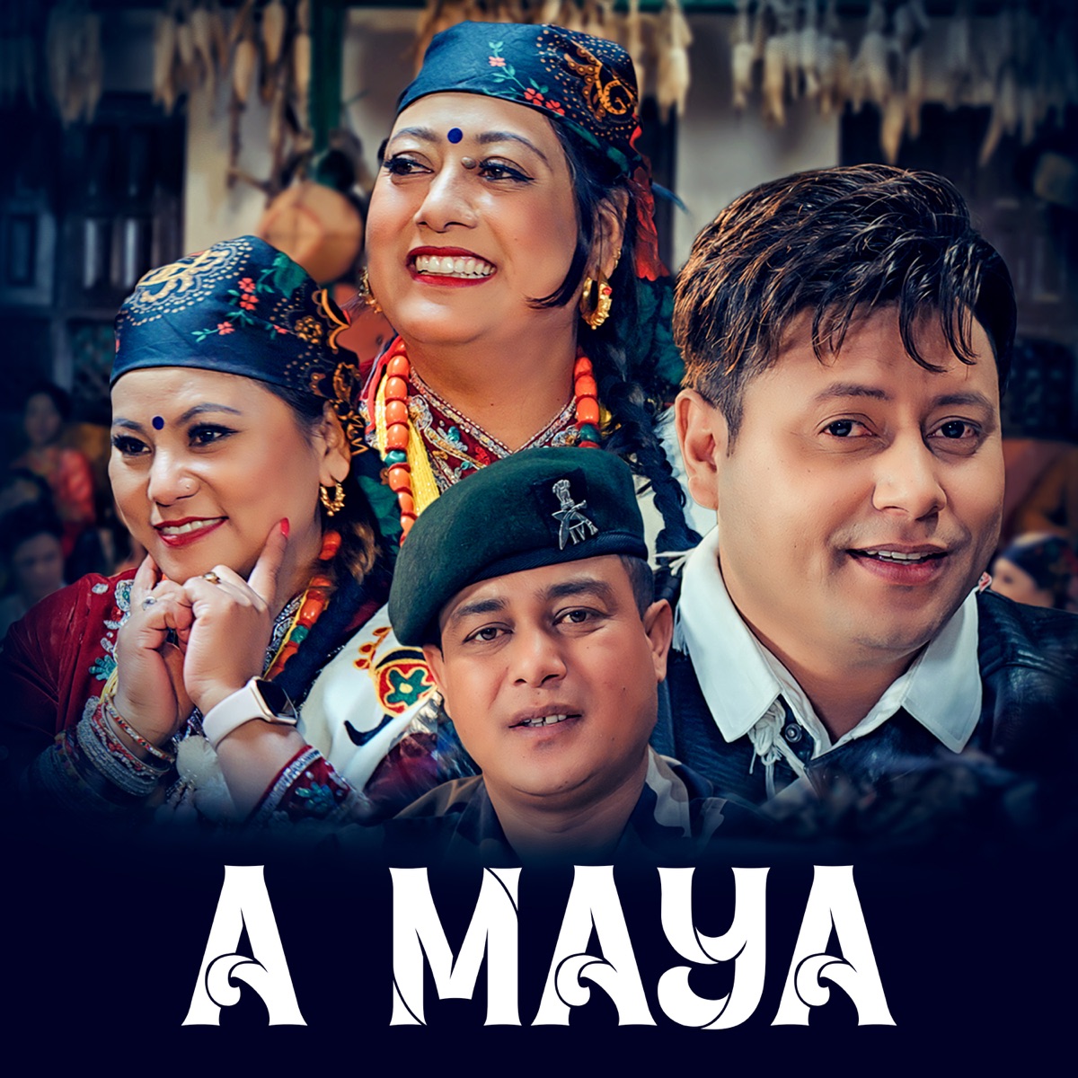 A Maya - EP by Amrita Lungeli Magar, Saroj Birahi Karki & Susmita Bishwo album cover