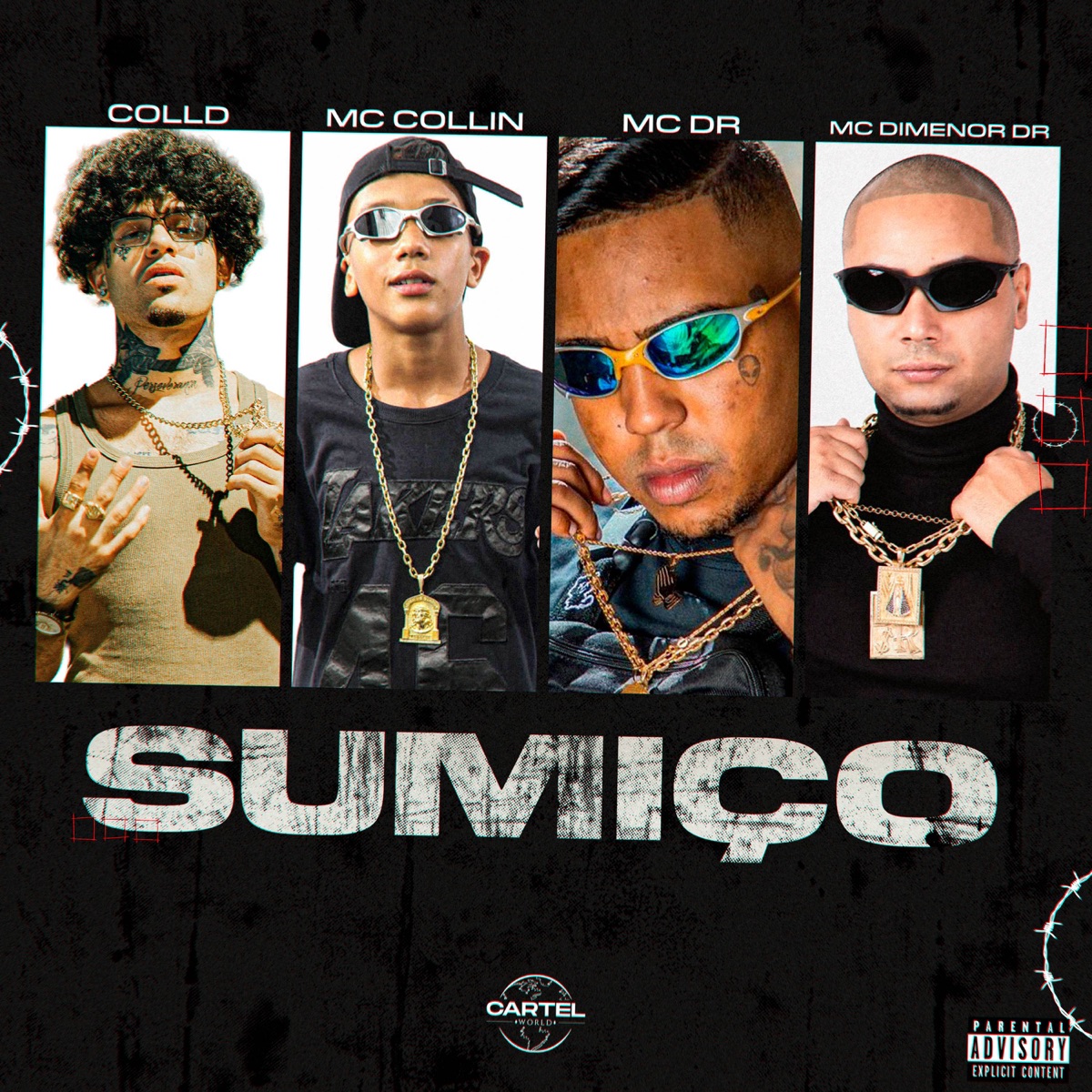 Sumiço (feat. Mc Dimenor Dr & Mc DR) - Single by Colld, Cartel World Produtora & Mc Collin album cover