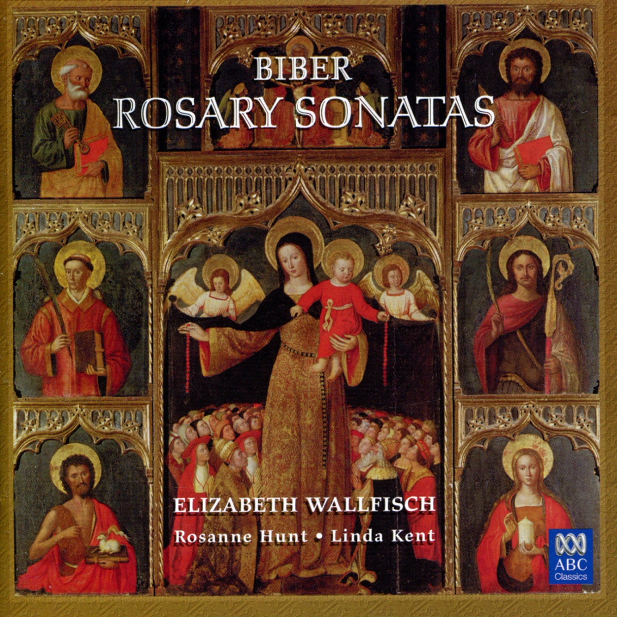 Biber: Rosary Sonatas by Linda Kent, Rosanne Hunt & Elizabeth Wallfisch album cover